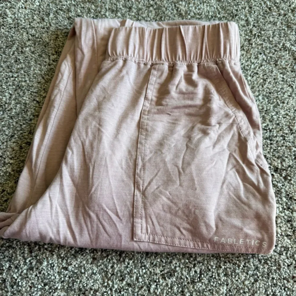 Fabletics by Kate Hudson Women’s Size XS RestoreKnit Tapered Pants Pull On pink